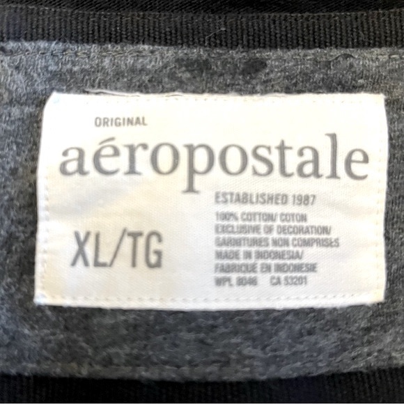 Aeropostale~Cotton Sweatshirt with Hood~Size XL~Black - Picture 7 of 8